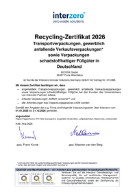 MEYRA - Zertifikat Recycling